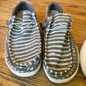 Hey Dude Men's Wally Patriotic American Flag Grey Shoes 110063196 Size 15